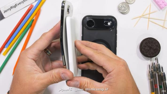 نتیجه تست خم شدن آیفون ایر